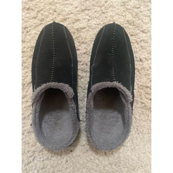 Orthofeet Men's Orthopedic Clog Slippers Black Asheville Casual Slip-On - Picture 3 of 8